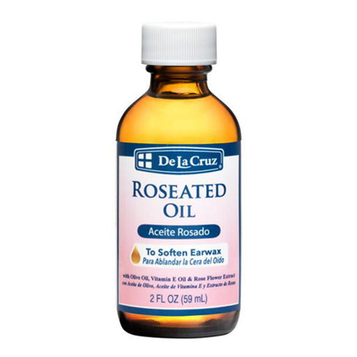 De La Cruz De La Cruz Roseated Oil, Ear Wax Softener - 2 Fl Oz Ear Care White Smoke