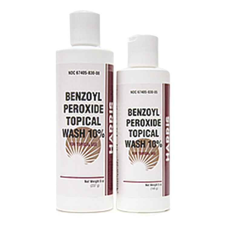 Harris Pharma Harris Pharma Benzoyl Peroxide Topical Wash 10 Percent - 8 Oz Body Wash Lavender