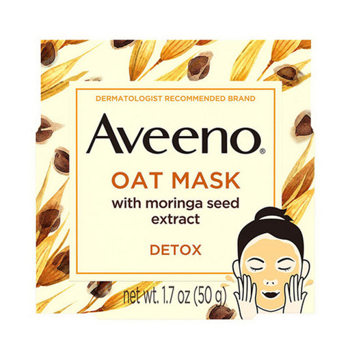 Aveeno Aveeno Oat Mask With Moringa Seed Extract 1.7 Oz Masks Beige