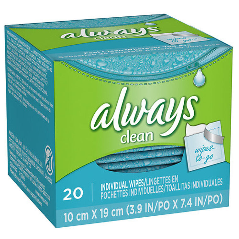 Always Always Fresh & Clean Feminine Wipes Hand Sanitizers & Wipes White Smoke