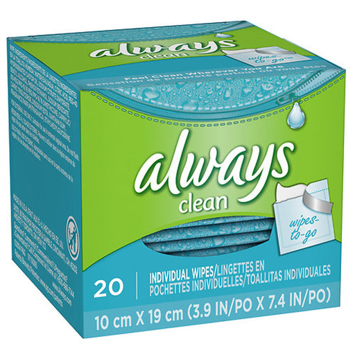 Always Always Fresh & Clean Feminine Wipes Hand Sanitizers & Wipes White Smoke