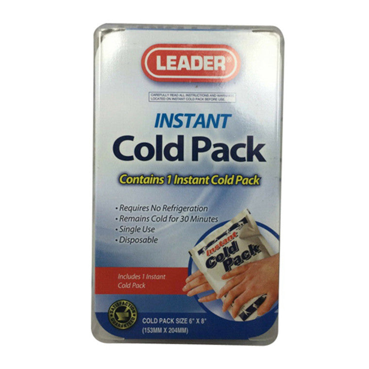 Leader Leader Instant Cold Pack, Single Hot & Cold Therapies Gray
