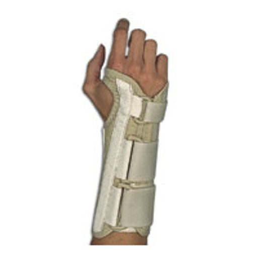 Scott Specialties Scott Specialties Sportaid Deluxe Wrist Brace – Right Hand, Medium (Beige) Wall Jacks & Braces White Smoke