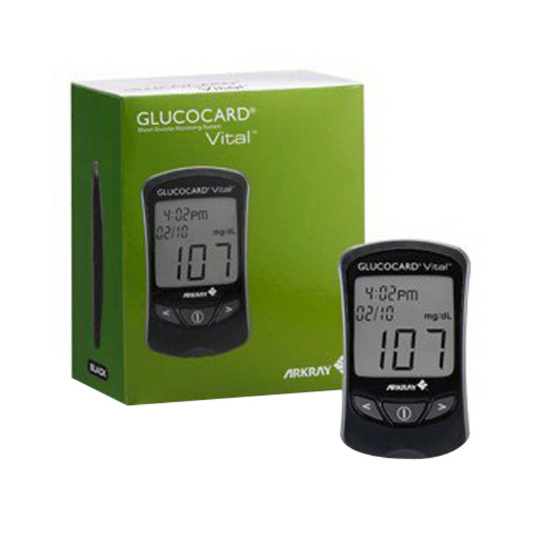 ArkRay ArkRay Glucocard® Vital™ Blood Glucose Meter (1 Count) Blood Glucose Meters White Smoke