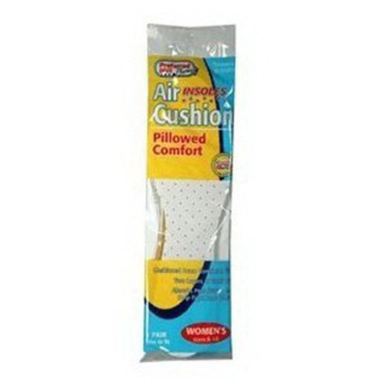 Preferred Plus Pharmacy ‎Preferred Plus Pharmacy Air Cushion Insoles Pillowed Comforting Trim To Fit For Women, Size: 6-10 Insoles & Inserts Light Gray