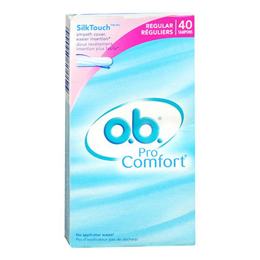 O.B.Tampons O.B.Tampons O.B. Pro Comfort Silk Touch Cover Regular Tampons Pale Turquoise