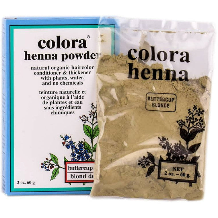 Colora Colora Henna Powder Hair Color, Buttercup Blonde 2 Oz Hair Color Lavender