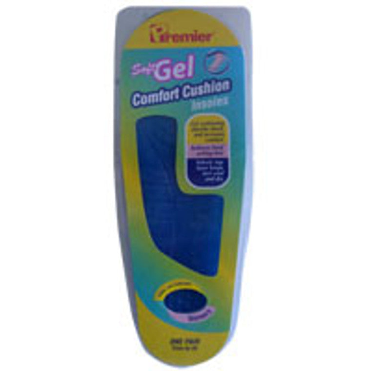 Premier Brands of America Premier Brands of America Insoles Gel For Womens, One Size - 1 Pair Foot Care White Smoke