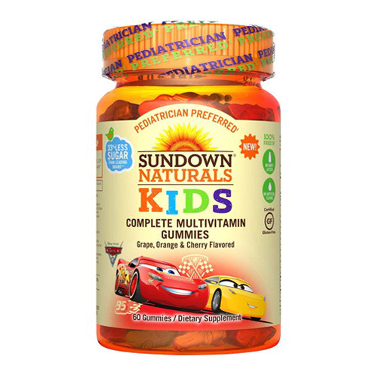 Sundown Naturals Sundown Naturals Kids Complete Multivitamin Disney Pixar Cars Gummies Vitamins & Supplements Tan