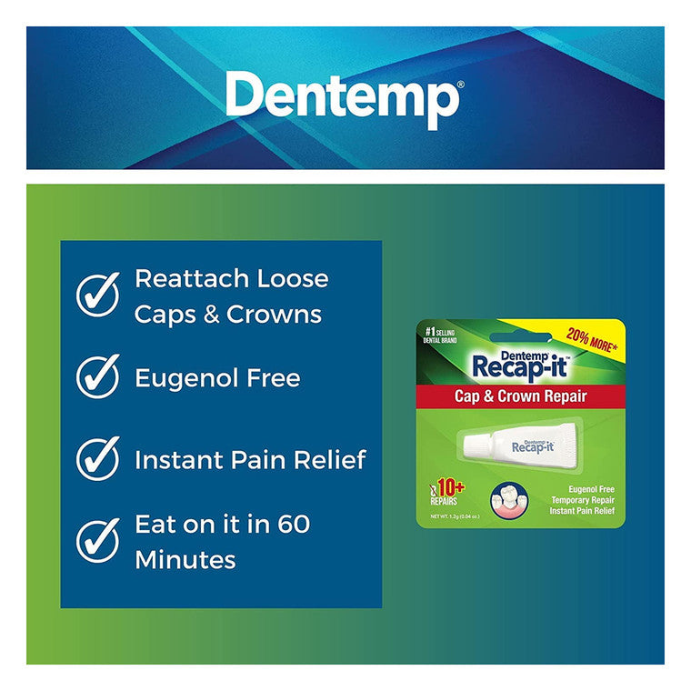 Recapit Recapit Loose Cap Repair 1 G Oral Care Dark Cyan