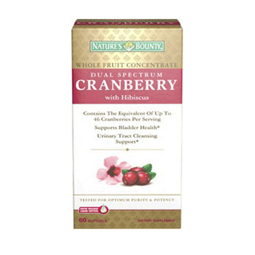 Nature's Bounty Nature's Bounty Cranberry, Dual Spectrum, With Hibiscus, Rapid Release Softgels Vitamins & Supplements White Smoke