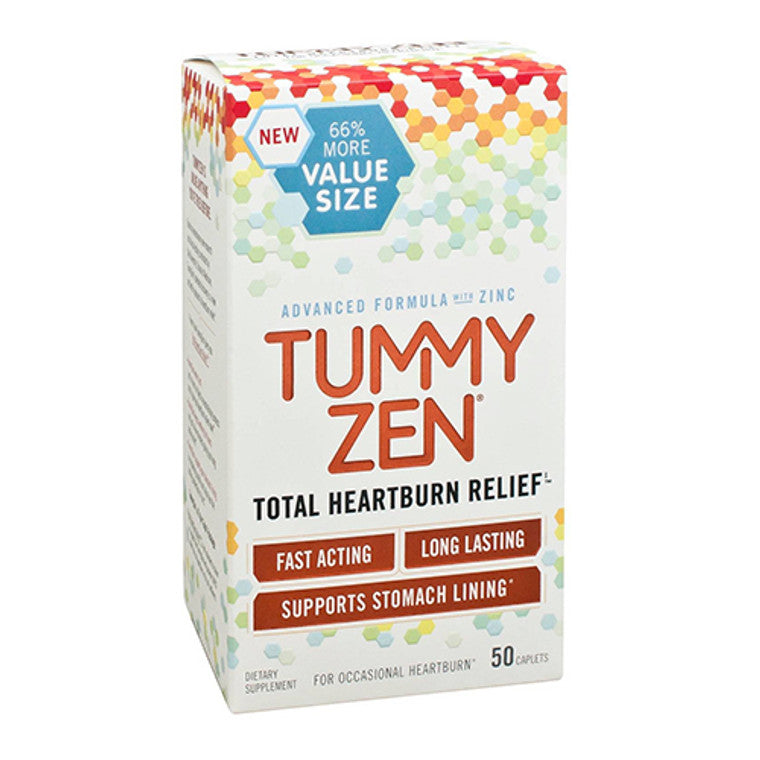 Tummy Zen Tummy Zen Total Heartburn Relief Caplets Medicine Cabinets Lavender