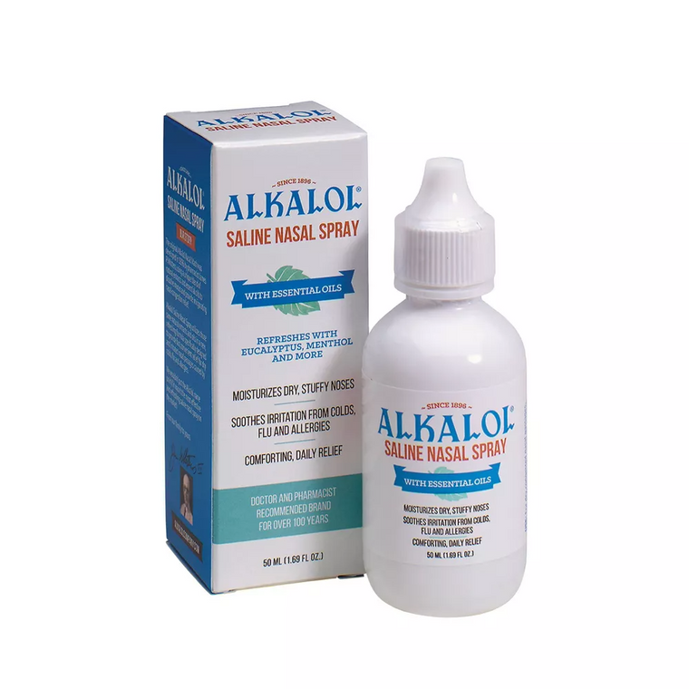 Alkalol Alkalol Saline Nasal Spray - 1.69 Fl Oz Medicine Cabinets White Smoke