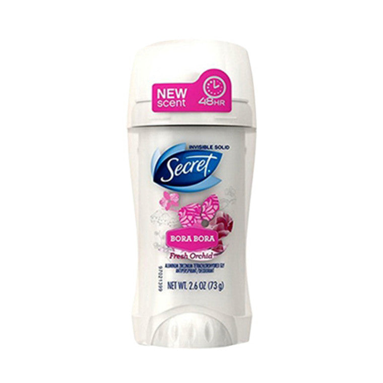 Secret Secret Invisible Solid Antiperspirant And Deodorant, Bora Bora Fresh Orchid - 2.6 Oz Deodorant White Smoke