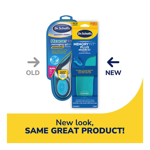 Dr Scholls Dr Scholls Comfort And Energy Memory Fit Insoles For Women, 1 Pair, Size 6-10 Insoles & Inserts White Smoke