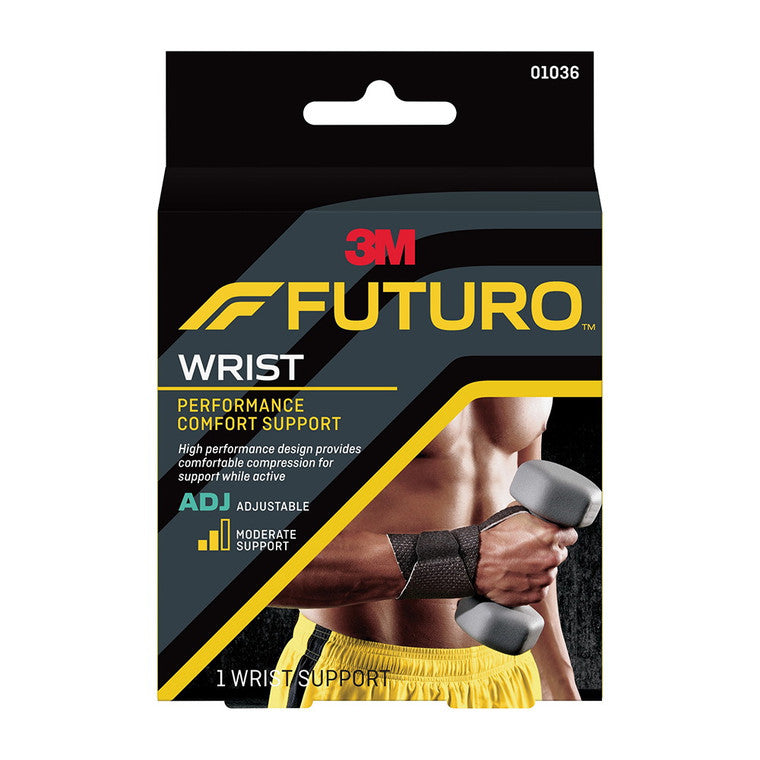 Beiersdorf Beiersdorf 3M Futuro Infinity Comfort Wrist Support, Adjustable Bowling Wrist Supports Black