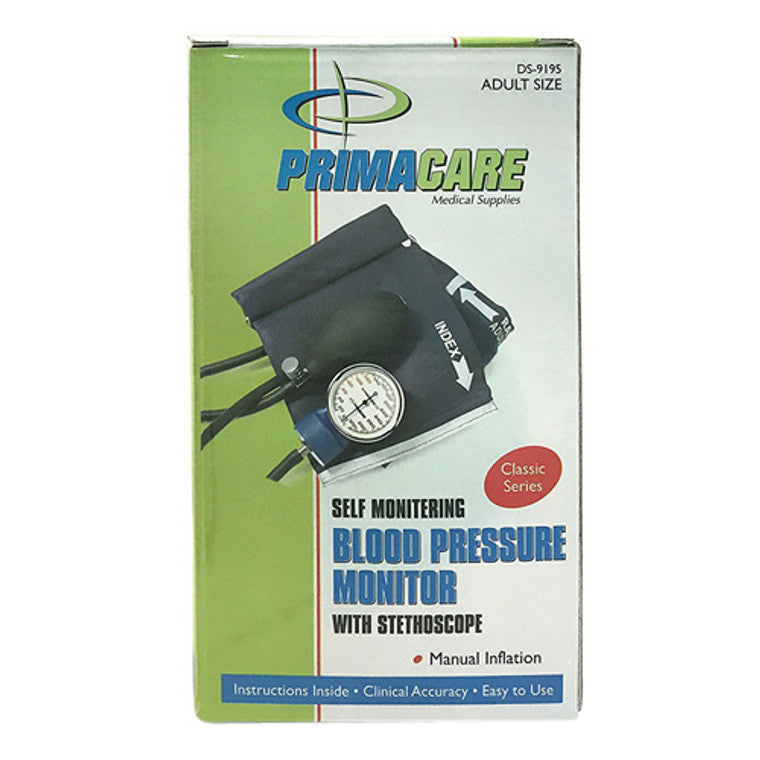 PrimaCare PrimaCare DS-9195 Classic Series Adult Blood Pressure Kit Blood Pressure Monitors Light Gray