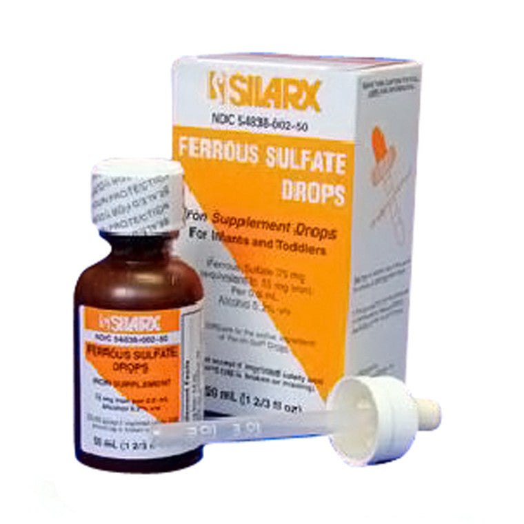 Silarx Silarx Ferrous Sulfate Iron 15mg/ml Supplement Drops - 50ml Bottle Vitamins & Supplements White Smoke