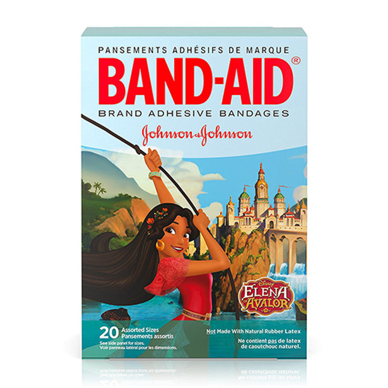 Band-Aid Brand Band-Aid Brand Adhesive Bandages, Featuring Disney Junior Elena Of Avalor Characters For Kids, Assorted Sizes Medical Tape & Bandages Gray