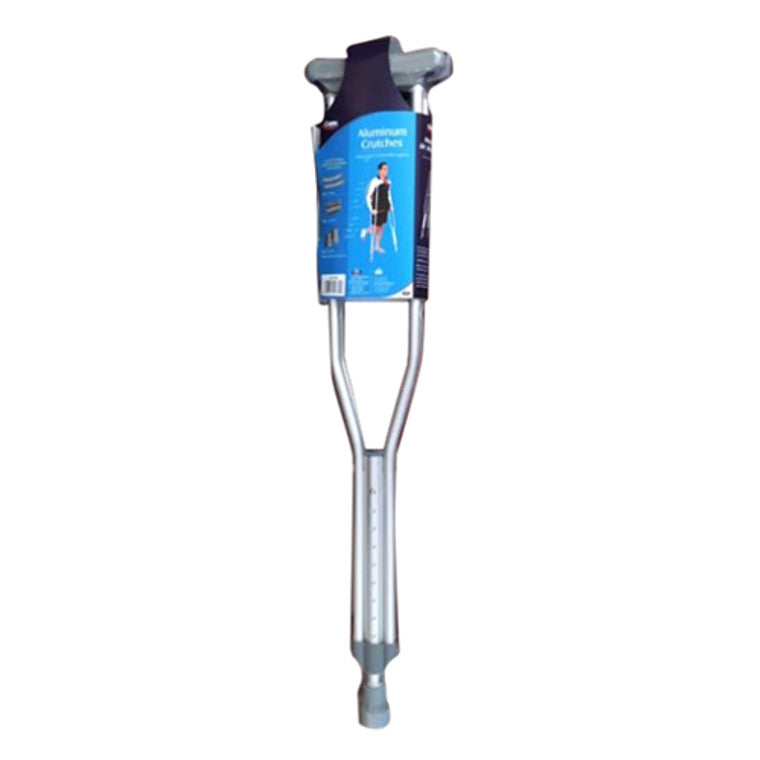 Carex Carex Youth Push Button Aluminum Crutches Crutches White Smoke