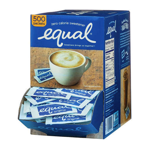 Equal Equal Original Zero Calorie Sweetener, 500 Count Packets – Blue Box Sugar & Sweeteners White Smoke