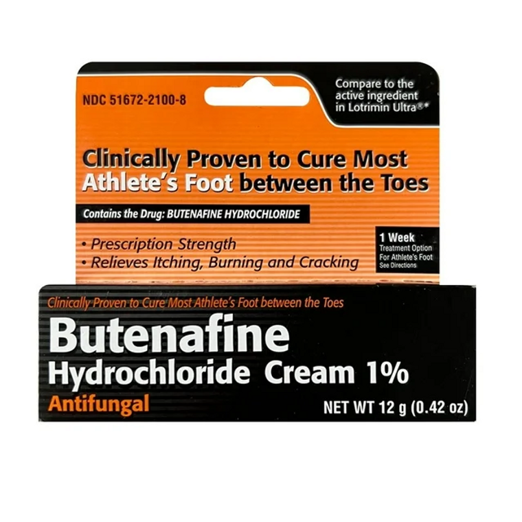 Taro. Butenafine HCl 1% Antifungal Cream, 12g Tube - Prescription Strength Relief Medicine & Drugs Black