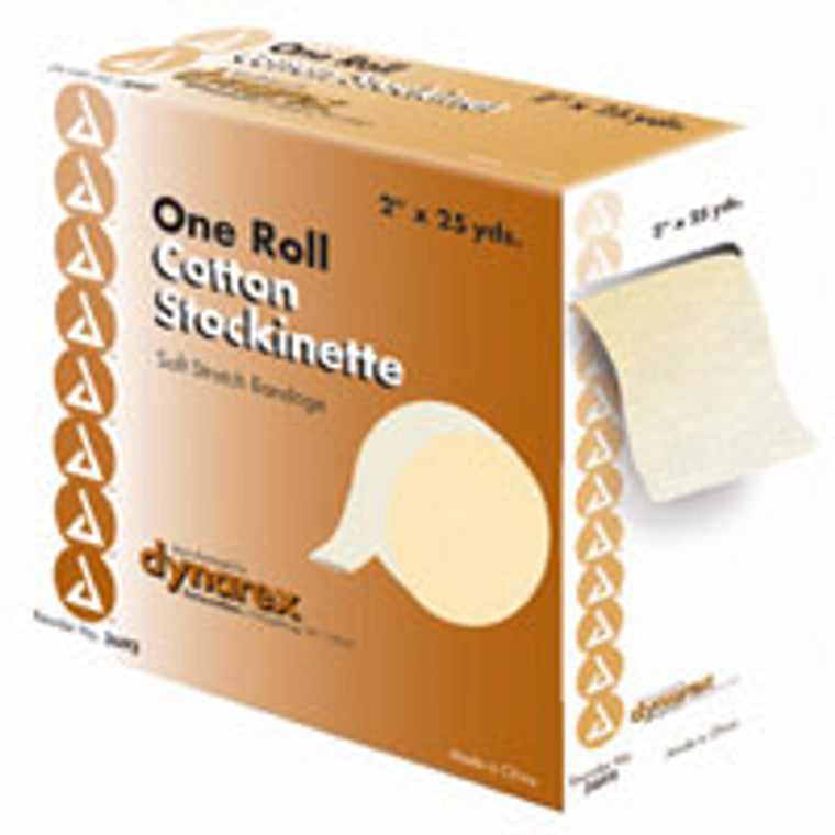 Dynarex Dynarex® Cotton Stockinette – Soft Stretch Tubular Bandage (3" x 25 Yd) First Aid White Smoke