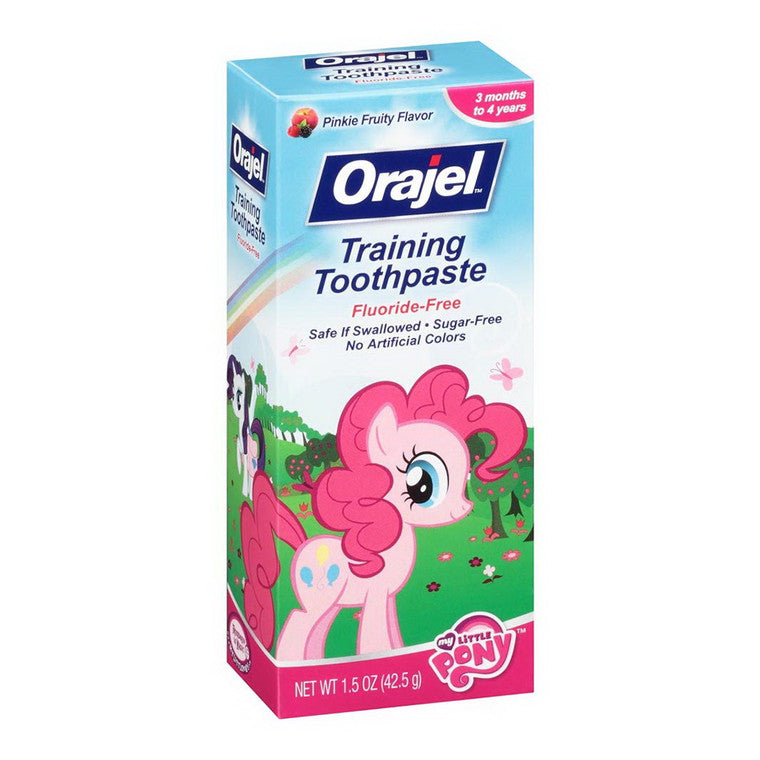 Orajel Orajel Toddler Training Toothpaste My Little Pony Pinkie Fruity Flavor Toothpaste White Smoke