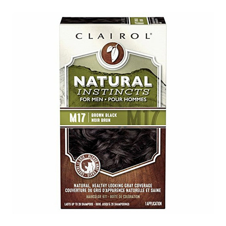 Natural Instincts Natural Instincts Clairol Brown Black For Men #M17 Haircolor Hair Color White Smoke