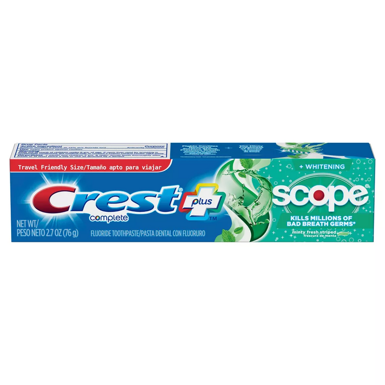 Crest Crest Complete Whitening Toothpaste with Scope Mint, 2.7 oz Toothpaste Dark Cyan