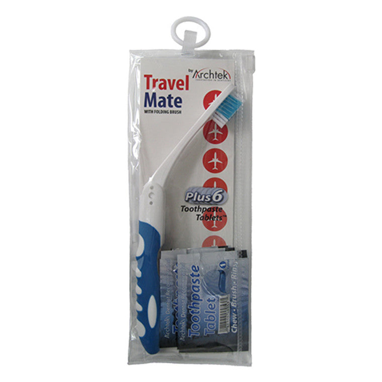 Archtek Archtek Folding Toothbrush Toothpaste Tablets For Travel Toothpaste White Smoke