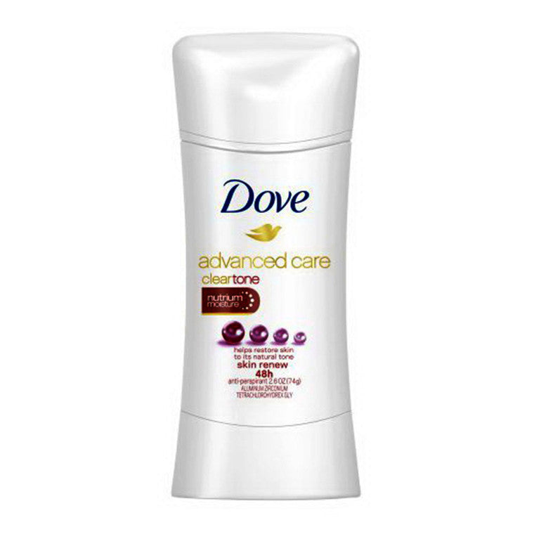 Dove Dove Advanced Care Clear Tone Skin Renew Antiperspirant Deodorant 2.6 Oz Deodorant White Smoke