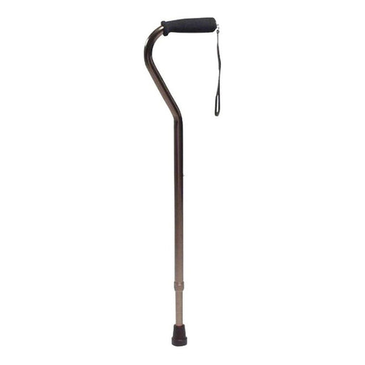 Graham Field Canes Graham Field Canes Lumex Adjustable Offset - Nitrile Grip Black Canes & Walking Sticks White Smoke