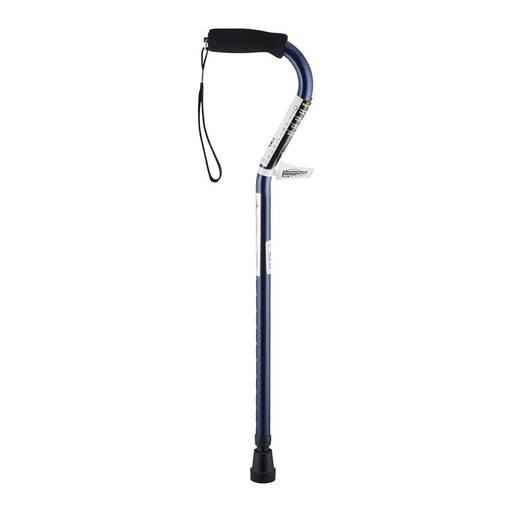 Graham Field Canes Graham Field Canes Adjustable Offset Cane With Foam Hand Grip And Strap 31-39 Inch, Silver Crutches White Smoke