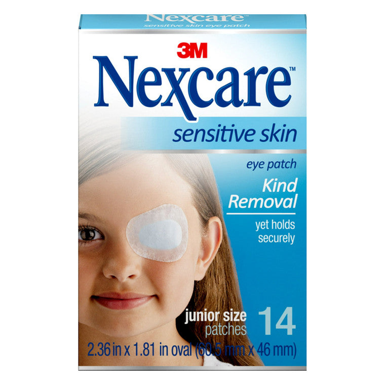 Nexcare Nexcare Sensitive Skin Eye Patches, Junior Size First Aid White Smoke