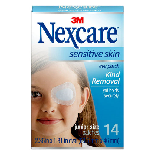 Nexcare Nexcare Sensitive Skin Eye Patches, Junior Size First Aid White Smoke