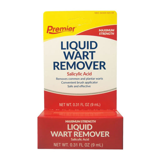 Premier Wart Remover Liquid, Maximum Strength Salicylic Acid Formula, Fast Acting Treatment, 0.31 fl oz Skin Care White Smoke