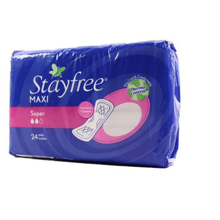 Stayfree Stayfree Maxi Super Pads Personal Care White Smoke