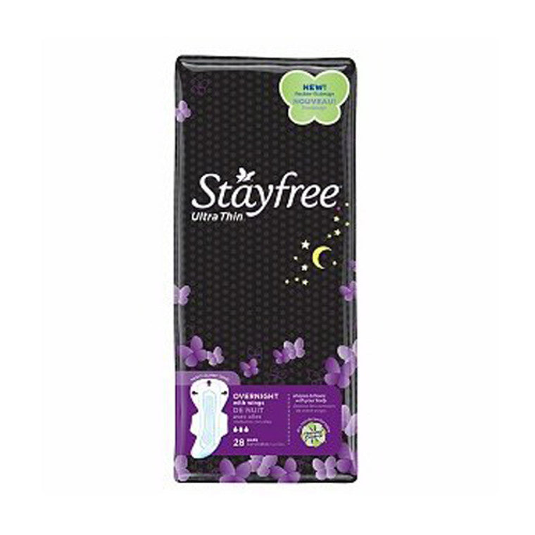 Stayfree Stayfree Ultra Thin Pads Overnight With Wings Personal Care Dark Slate Gray