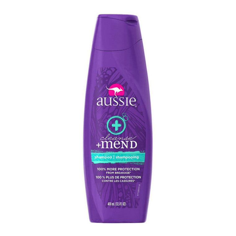 Aussie Aussie Cleanse + Mend Shampoo 13.5 Fl. Oz. Bottle Shampoo Dark Slate Blue