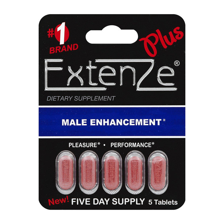 Extenze Extenze Plus Male Enhancement Vitamins & Supplements Black