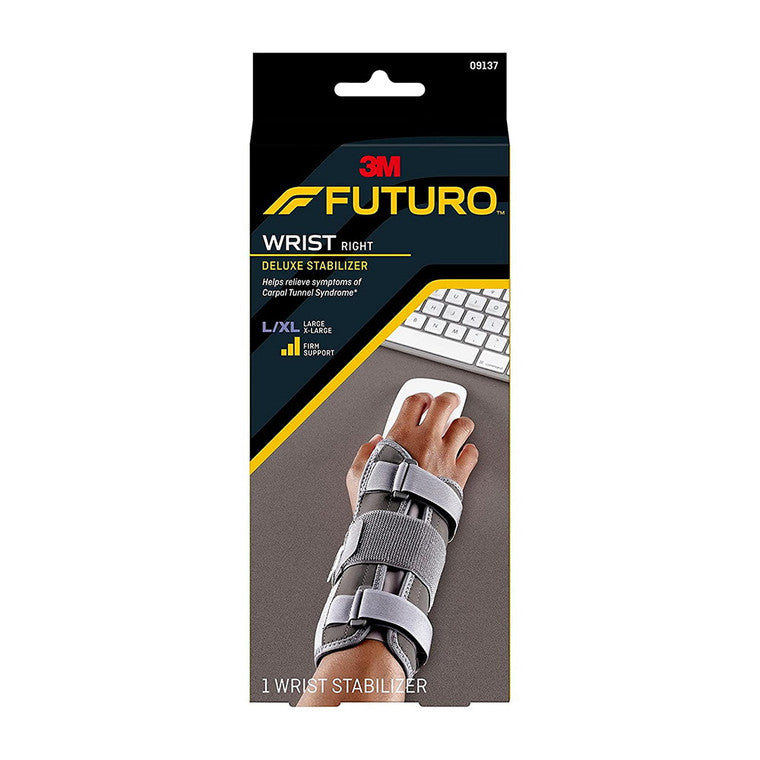 Futuro Futuro Deluxe Wrist Stabilizer Right Hand, L/XL Camera Stabilizers & Supports Black