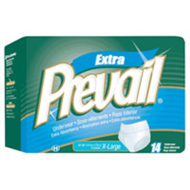 First Quality Prevail  Underwear Unisex  Extra  Absorbency X-Large 4x 14 Ct Underwear White Smoke