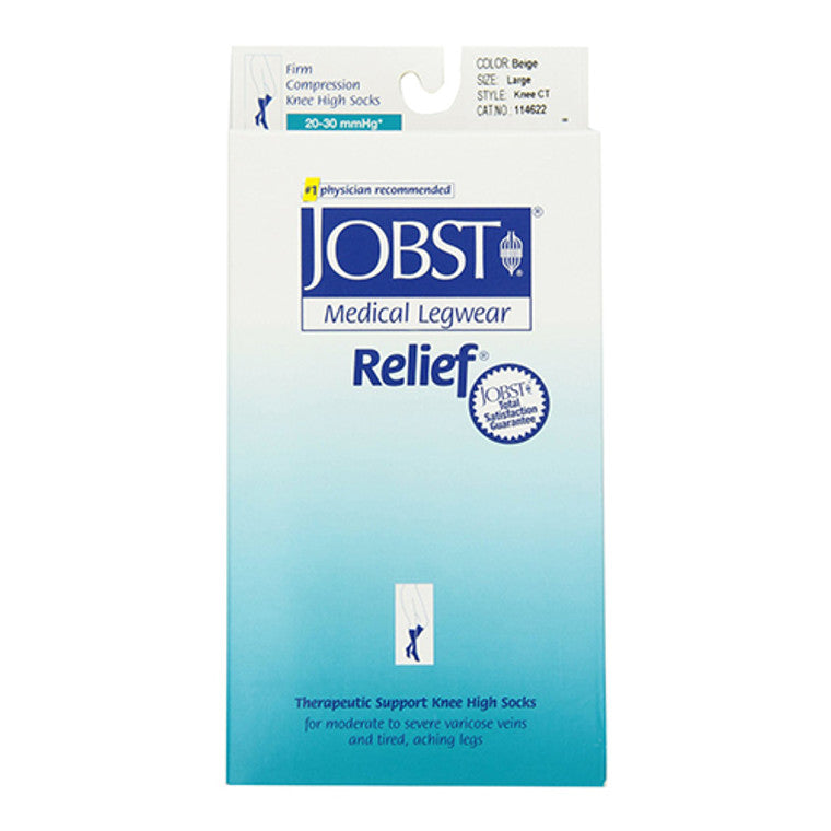 Jobst Jobst Medical Legwear Relief Knee High Socks 20-30 Mmhg Large Beige 1 Pair Knee Socks Lavender