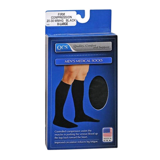 Scott Specialties Loving Comfort Dress Scott Knee High Closed Toe  Men's 20-30 Mmhg  Black X-Large Medical Dark Slate Blue