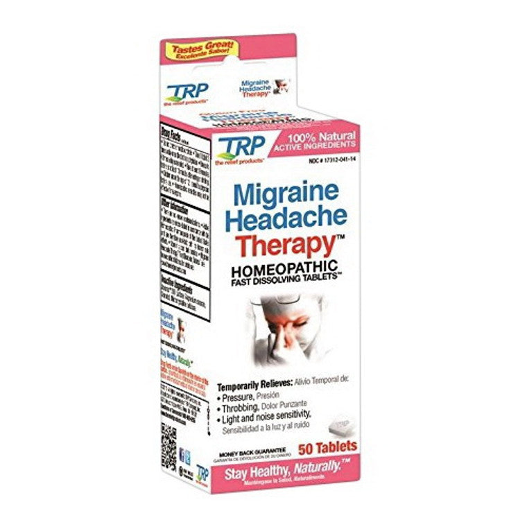 TRP Company TRP Company The Relief Products Migraine Headache Therapy Tablets Tablets White Smoke