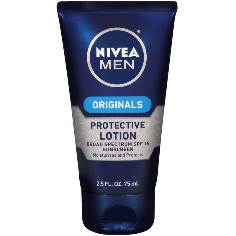 Nivea Nivea Men Maximum Hydration Protective Lotion SPF 15, 2.5 Fl. Oz Lotion & Moisturizer White Smoke