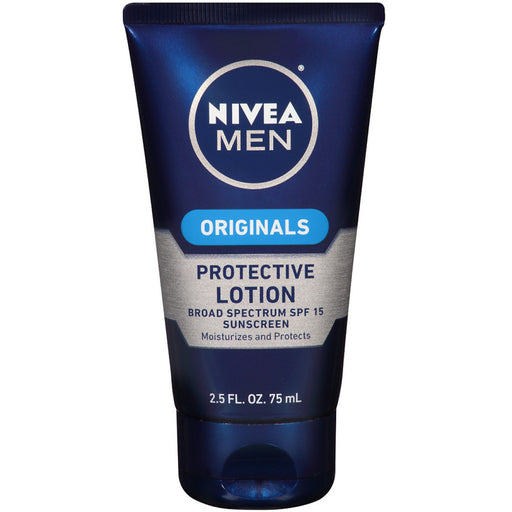 Nivea Nivea Men Maximum Hydration Protective Lotion SPF 15, 2.5 Fl. Oz Lotion & Moisturizer White Smoke