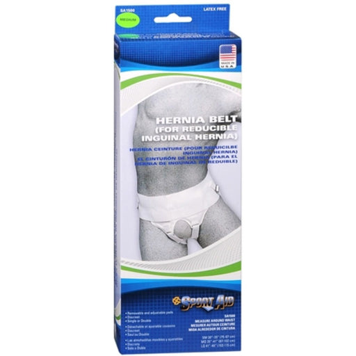 Sport Aid Sport Aid Hernia Belt Medium 35 -41 Belts Light Gray