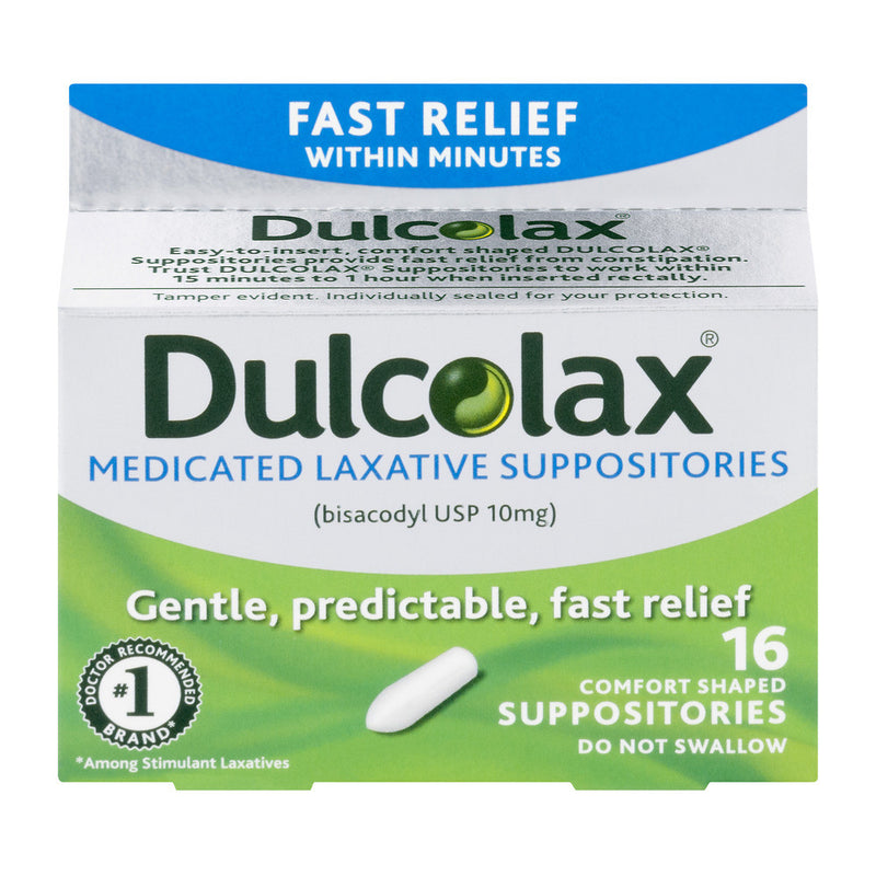 Dulcolax Dulcolax Suppositories, Medicated Laxative, 10 Mg, Comfort Shaped Health & Beauty Lavender
